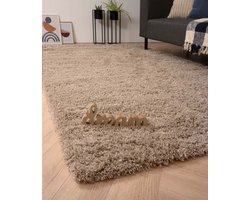 Hoogpolig vloerkleed - Cozy Shaggy - beige 200x300 cm