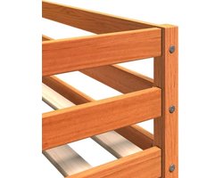 Hoogslaper – Stapelbed – Stapelbedden – Kinderbed – Eenpersoonsbed – Massief Houten Frame – Met 2 Ruime Laden – 75x190 cm – Europees Design