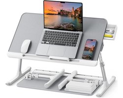 Hoogte Verstelbaar Laptoptafel voor Bed en Bank - E0 Ecologische Houten Plaat - SAIJI