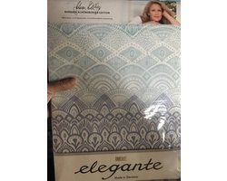 Hoogwaardig beddengoed designed by Barbara Schöneberger | 200x200 Mako -Satin | Blauw turquoize bohemian print