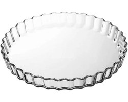 Hoogwaardige glazen taartvorm - veelzijdig voor bakken - 27 cm