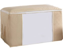 Hoogwaardige Opbergtas voor kleding - Wit - Organizer voor Dekbed - Opbergzak - Opberger voor Seizoenskleding - Zak om ruimte te besparen - Opslag voor dekbed en kleding - Bescherming voor Kleding - Oplossing voor Winterjassen