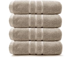 HOOMstyle Handdoeken Set Boutique - 4 stuks - 60x110cm - Taupe