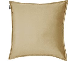 HOOMstyle Kiki Kussen - Sierkussen Vierkant - Fluweel - 45x45cm - Haver / Goud