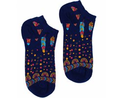 Hop Hare - Bamboe - Enkelsokken - Sneakersokken - Veren - Vrolijke Sokken - Happy Socks - maat 36-40