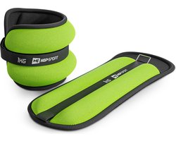 Hop-Sport Gewichtsmanchetten voor enkel of pols - Armgewichten Enkelgewichten Set 2x 0,5kg, 1kg, 1,5kg, 2kg, 2,5kg (2x 1kg)
