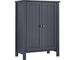 Hoppa! 2 Deurs Kastje, 30 x 60 x 80, Samengesteld Hout, Grijs