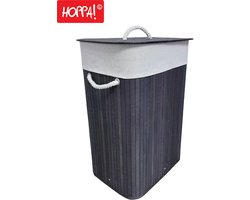 Hoppa! - Bamboe Opbergmand - 72L - Zwart