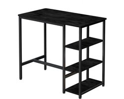 Hoppa! - Bartafel - Zwart - Rechthoekig - 109 x 20 x 100 cm (L x B x H)