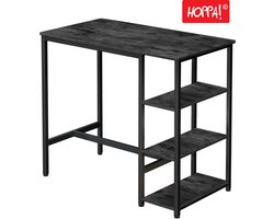 Hoppa! - Bartafel - Zwart - Rechthoekig - 109 x 52 x 100 cm (L x B x H)