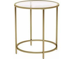 Hoppa! - Bijzettafel - Goud - Metaal - 51 x 51 x 56 cm (L x D x H)