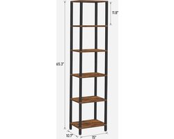 Hoppa! - Boekenkast - 27 x 38 x 166 cm - Vintage Look