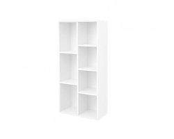 Hoppa! Boekenkast – 7 vakken, 50 x 24 x 106 cm (B x D x H), wit