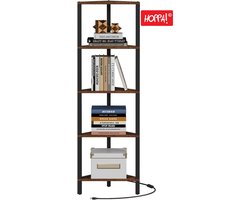 Hoppa! - Hoekkast - 6-laags - Bruin - Met LED-licht