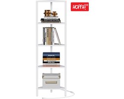 Hoppa! Hoekkast - 6-laags - Wit - LED-verlichting