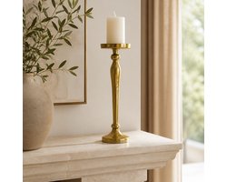 Hoppa! - Kaarsenstandaard - Hoge - Goud - 13 x 14 x 42 (B x D x H)