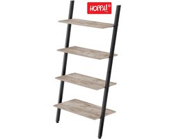 Hoppa! | Ladderkast | Greige/Zwart | Metaal | 64 x 35 x 150 cm (B x D x H)
