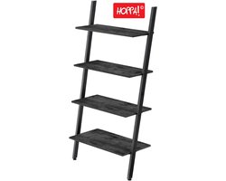 Hoppa! | Ladderkast | Zwart | Metaal | 64 x 35 x 150 cm (B x D x H)