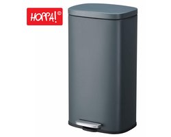Hoppa! - Pedaalemmer - Grijs - Staal/Kunststof - 35 x 23.8 x 63 cm (B x D x H)