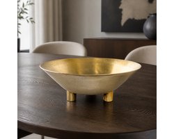 Hoppa! - Schaal op 3 Poten - Metalen - Goud - 42 x 42 x 16 (B x D x H)