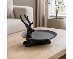 Hoppa! - Schaal - Rendier - Zwart - 24 x 22 x 18 (B x D x H)