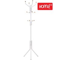 Hoppa! | Staande kapstok | 12 haken | wit | ijzer | 45 x 45 x 183 cm (B x D x H)