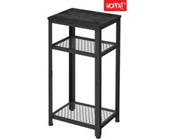 Hoppa! Vintage bijzettafel - Metaal - Zwart - 40 x 30 x 75 cm (B x D x H)