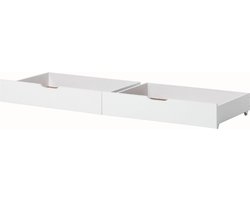 Hoppekids ladekast voor bedden van 70x190cm en 90x200cm, wit.