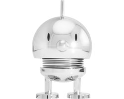 Hoptimist Bumble Beeldje - S - Chroom - Beeldjes Decoratie voor Kantoor, Kamer en Woonkamer - Cadeau Idee voor Mannen, Vrouwen en Kinderen