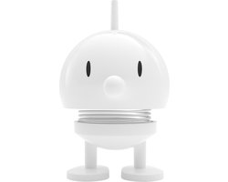 Hoptimist Bumble Beeldje - S - Wit - Beeldjes Decoratie voor Kantoor, Kamer en Woonkamer - Cadeau Idee voor Mannen, Vrouwen en Kinderen