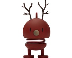 Hoptimist Soft Rendier Bumble Beeld - S - Bessen - Kerstdecoratie en Kerstversiering voor Woonkamer of Kantoor - Leuke Kerst Cadeau Idee voor Familie, Vrienden of als Kleine Verrassing