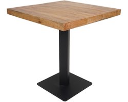 Horeca Eettafel - Mangohout - 70 x 70 cm
