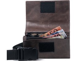 Horeca Portemonnee - Horeca Portefeuille - Munthouder - Kelnerbeurs - Horeca portemonnee met munthouder - Kelner Portemonnee - Biljethouder - Taxi Portemonnee - Koopmansbeurs - Biljetten Portemonnee - Horeca Beurs - Horeca Biljethouder - Sale - Bruin