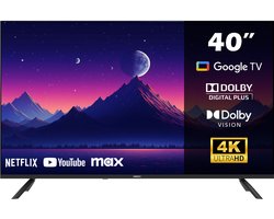 Horizon Smart TV 43 inch - 4K ULTRA HD LED Televisie - XT Line - Google TV WiFi - Voice Assistant - Frameless Slim Design