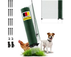 Horizont FIX - Omheiningsnet - 80cm Hoog - 20m Lang - Groen - Verplaatsbaar net