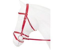 Horka Hoofdstel Pvc Flashy Rood - Rood - paard