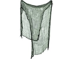 Horror/halloween deco wand/muur/plafond gordijn - groen - 190 x 75 cm - stof met griezelige uitstraling