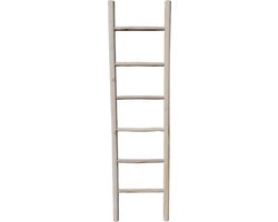 HorstDeco - Houten ladder - Decoratie- Wooden Ladder -50 cm