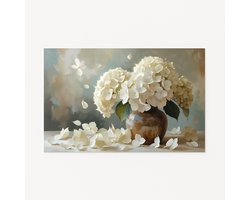 Hortensia muurdecoratie – wanddecoratie – muurdecoratie – 40x30 cm
