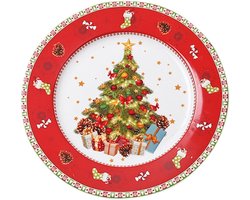 Hoshisea Keramisch Kerstbord, Kerst Dinerbord, Keramieken Kerstbord, Geschikt voor Kerstmis, Feesten, Diners en Kan Ook Als Cadeau Aan Vrienden Worden Gegeven