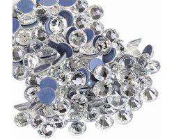 Hot-Fix Strass-steentjes — 1.440 Kristallen Strass-steentjes met Platte Achterkant — Voor Handwerk & Kledingdecoratie — Extra Fonkelende Steentjes — Steentjes — Kledingaccessoires — Glazen Strass-steentjes — DIY Sieraden Accessoires — SS16 3,8–4mm