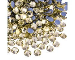 Hot-Fix Strass-steentjes — 1.440 Kristallen Strass-steentjes met Platte Achterkant — Voor Handwerk & Kledingdecoratie — Extra Fonkelende Steentjes — Steentjes — Kledingaccessoires — Glazen Strass-steentjes — DIY Sieraden Accessoires — SS16 3,8–4mm