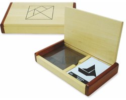 HOT Games tangram houten puzzelspel dubbel kist 60 voorbeelden.