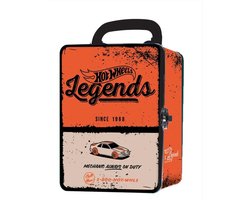 Hot Wheels Blikken Verzamelaar Vintage Oranje - Opslag voor 18 auto's