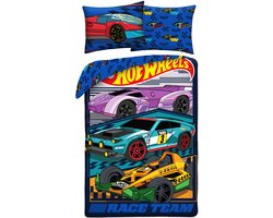 Hot Wheels Dekbedovertrek Speed - 140 x 200 + 70 x 90 cm - Polyester