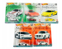 Hot Wheels Premium Spettacolare Set 5 Auto 1:64 Metaal Nieuw