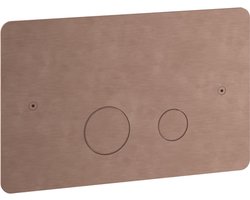 Hotbath Archie Bedieningspaneel T.B.V. Geberit UP320/UP720 (niet passend op toiletblokhouder) geborsteld koper PVD