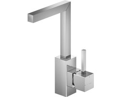 Hotbath Bloke 1-hendel wastafelkraan met hoge uitloop, chroom