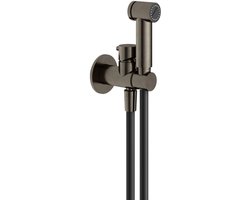 Hotbath Cobber Afbouwdeel voor Bidetkraan met doucheslang en houder Verouderd ijzer