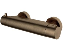 Hotbath Cobber - Douchemengkraan Thermostatisch - met Onderaansluiting - Bruin
